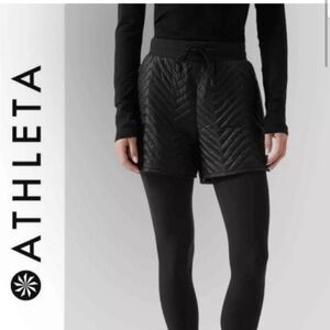 NWT Athleta Black Apres Ski Shorts Size 12